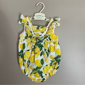 Lemon bubble romper | Cynthia Rowley